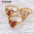 11433 Wholesale Charms Xuping Fashion Woman 18K Gold -Plated Heart Flower Ring